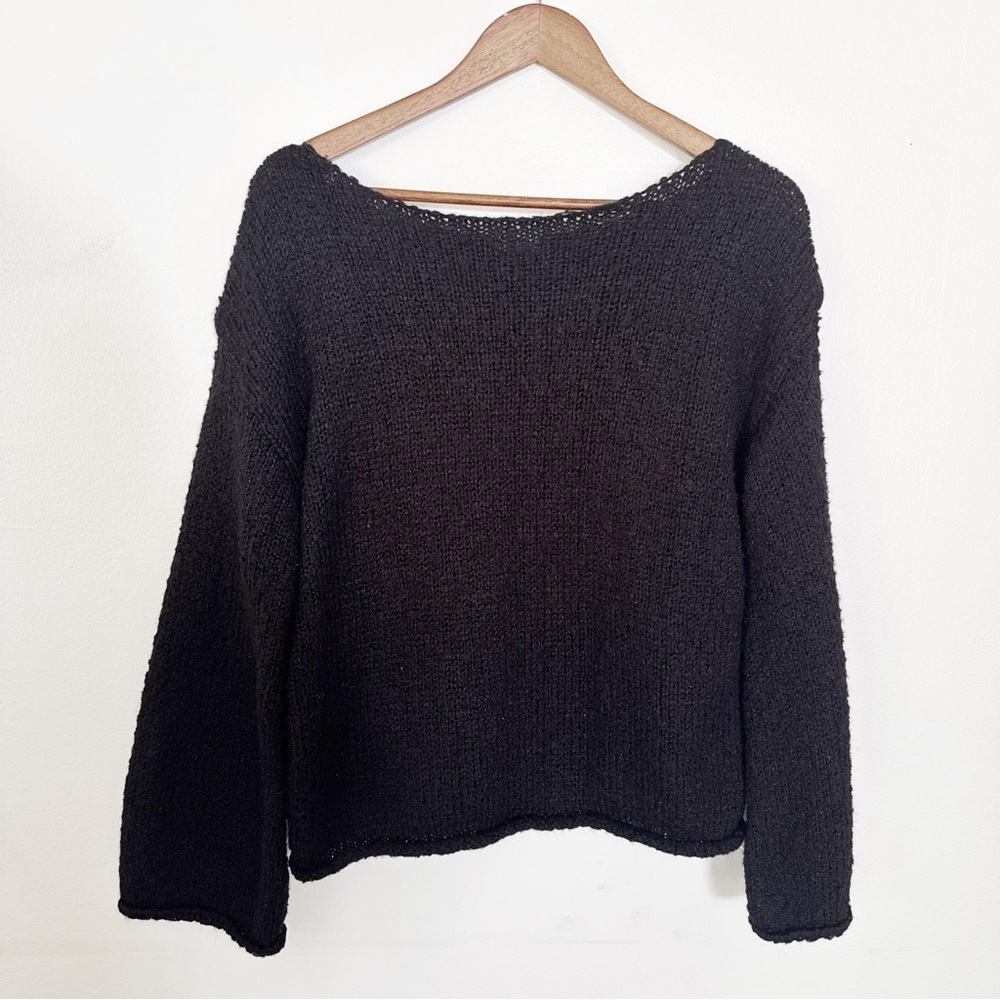 Cotton On Women’s Black Knit Sweater - Classic Crewneck small